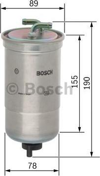 BOSCH 0 450 906 442 - Bränslefilter xdelar.se