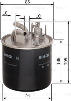 BOSCH 0 450 906 459 - Bränslefilter xdelar.se