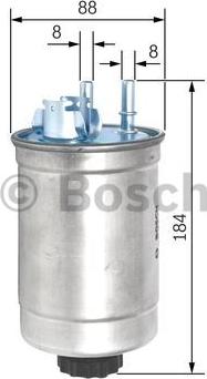 BOSCH 0 450 906 452 - Bränslefilter xdelar.se