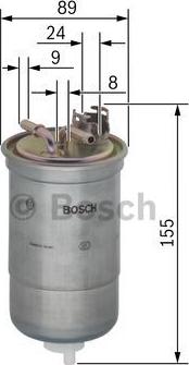 BOSCH 0 450 906 409 - Bränslefilter xdelar.se