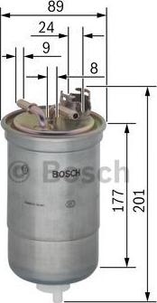 BOSCH 0 450 906 374 - Bränslefilter xdelar.se