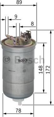 BOSCH 0 450 906 373 - Bränslefilter xdelar.se