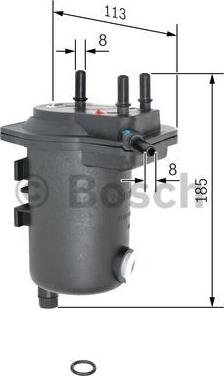 BOSCH 0 450 907 012 - Bränslefilter xdelar.se