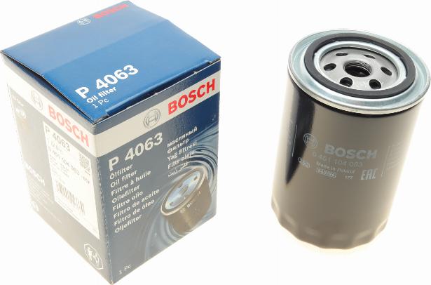 BOSCH 0 451 104 063 - Oljefilter xdelar.se