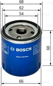 BOSCH 0 451 104 025 - Oljefilter xdelar.se