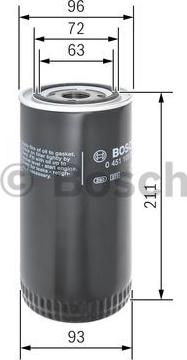 BOSCH 0 451 105 067 - Oljefilter xdelar.se