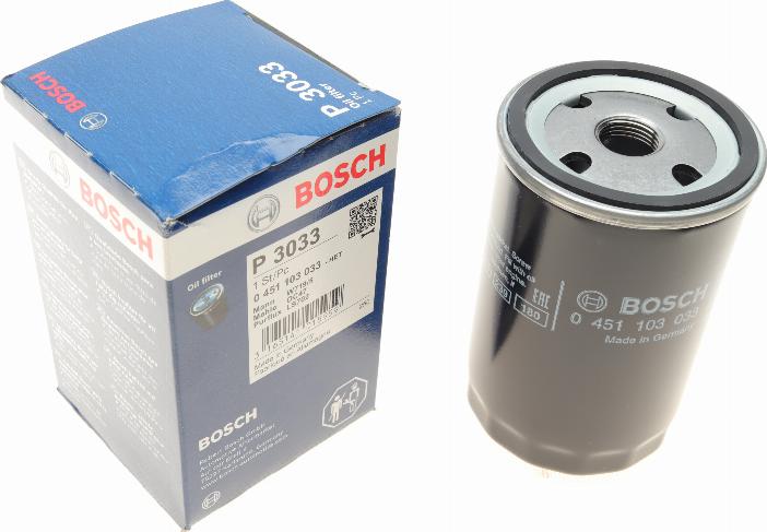 BOSCH 0 451 103 033 - Oljefilter xdelar.se