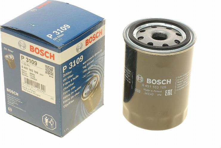 BOSCH 0 451 103 109 - Oljefilter xdelar.se