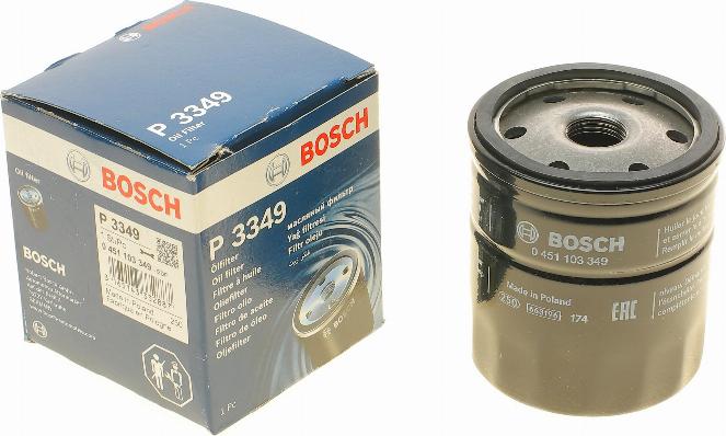 BOSCH 0 451 103 349 - Oljefilter xdelar.se