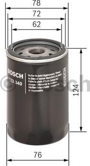 BOSCH 0 451 103 340 - Oljefilter xdelar.se