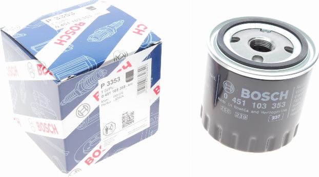 BOSCH 0 451 103 353 - Oljefilter xdelar.se