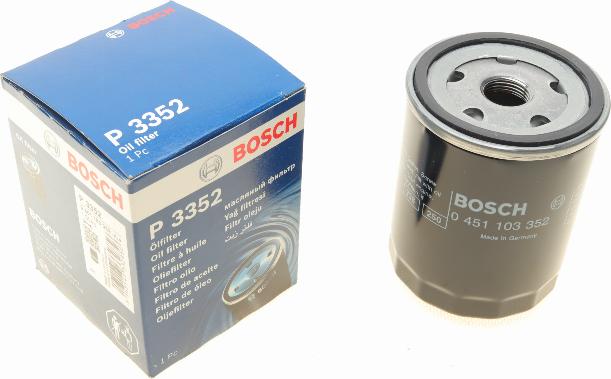 BOSCH 0 451 103 352 - Oljefilter xdelar.se