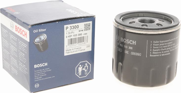 BOSCH 0 451 103 300 - Oljefilter xdelar.se