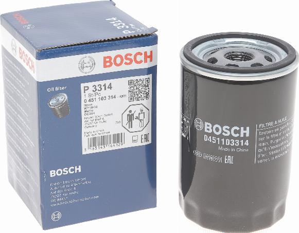 BOSCH 0 451 103 314 - Oljefilter xdelar.se