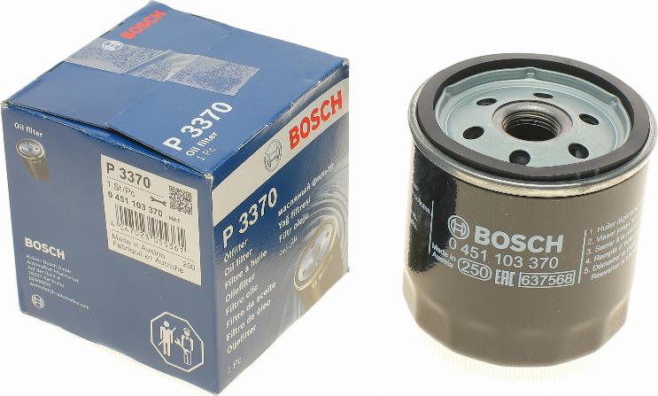 BOSCH 0 451 103 370 - Oljefilter xdelar.se