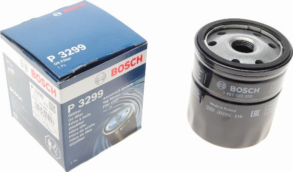 BOSCH 0 451 103 299 - Oljefilter xdelar.se