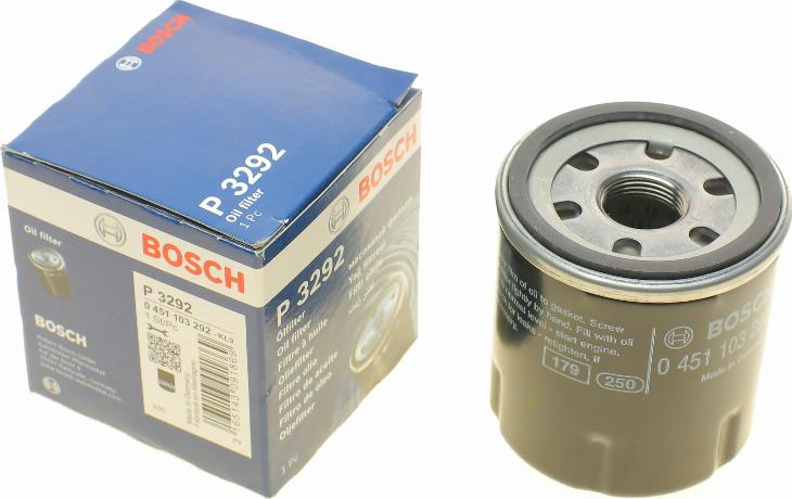 BOSCH 0 451 103 292 - Oljefilter xdelar.se