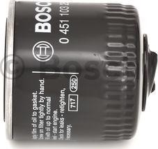 BOSCH 0 451 103 289 - Oljefilter xdelar.se