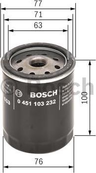 BOSCH 0 451 103 232 - Oljefilter xdelar.se