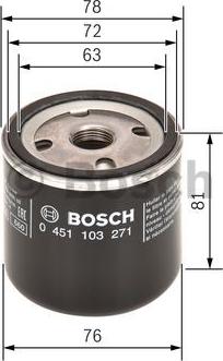 BOSCH 0 451 103 271 - Oljefilter xdelar.se