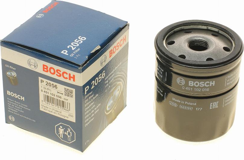 BOSCH 0 451 102 056 - Oljefilter xdelar.se