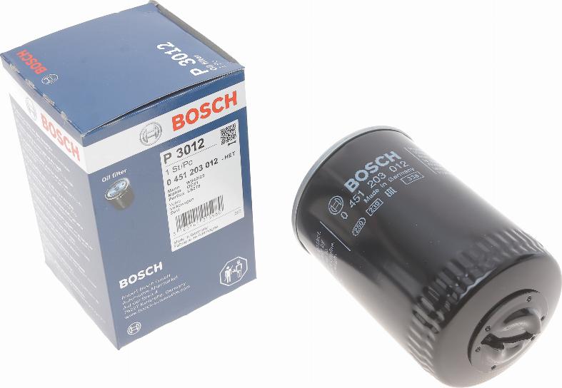 BOSCH 0 451 203 012 - Oljefilter xdelar.se