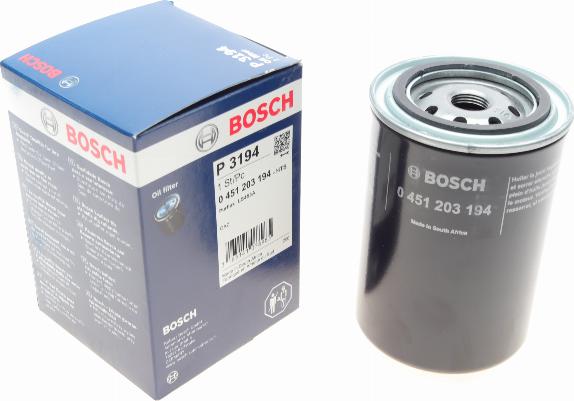 BOSCH 0 451 203 194 - Oljefilter xdelar.se