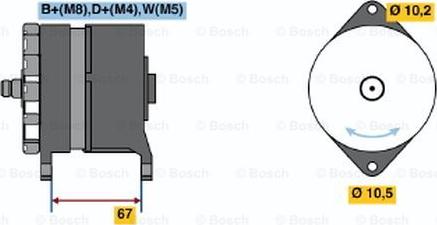 BOSCH 0 986 036 240 - Generator xdelar.se