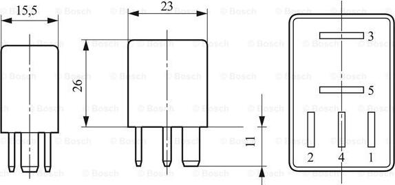 BOSCH 0 332 201 107 - Relä, glödstiftssystem xdelar.se