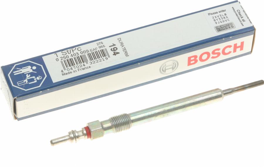 BOSCH 0 250 403 009 - Glödstift xdelar.se