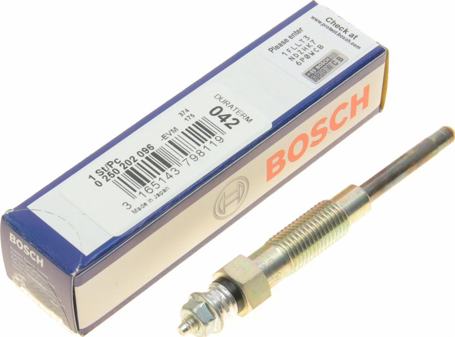 BOSCH 0 250 202 096 - Glödstift xdelar.se