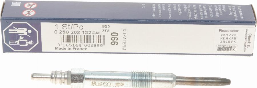 BOSCH 0 250 202 132 - Glödstift xdelar.se