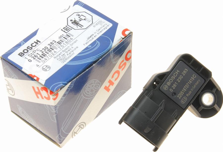 BOSCH 0 261 230 283 - Sensor, laddtryck xdelar.se