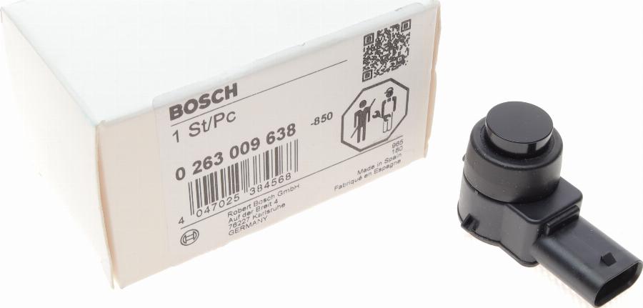 BOSCH 0 263 009 638 - Sensor, parkeringshjälp xdelar.se