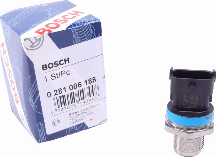 BOSCH 0 281 006 188 - Sensor, bränsletryck xdelar.se