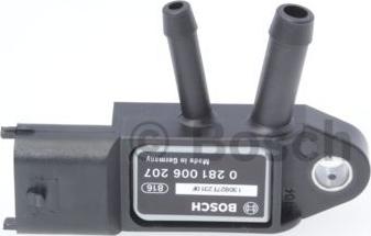 BOSCH 0 281 006 207 - Sensor, avgastryck xdelar.se