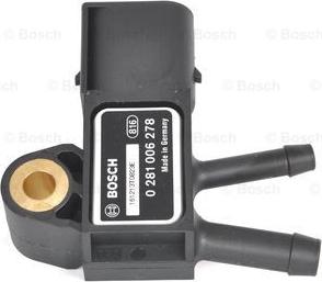 BOSCH 0 281 006 278 - Sensor, avgastryck xdelar.se