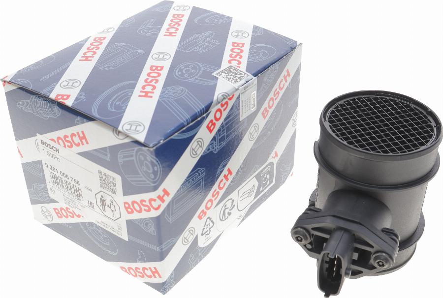 BOSCH 0 281 006 756 - Luftmassesensor xdelar.se