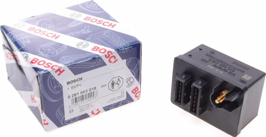 BOSCH 0 281 003 018 - Kontrollenhet, glödstiftsystem xdelar.se