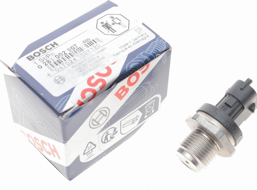 BOSCH 0 281 002 907 - Sensor, bränsletryck xdelar.se