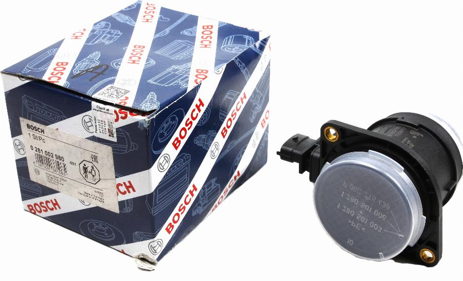 BOSCH 0 281 002 980 - Luftmassesensor xdelar.se