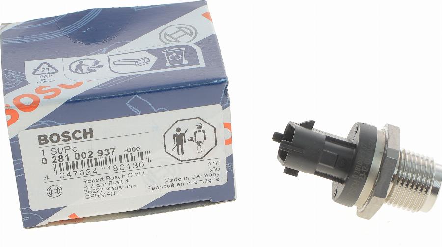 BOSCH 0 281 002 937 - Sensor, bränsletryck xdelar.se