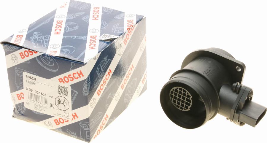 BOSCH 0 281 002 531 - Luftmassesensor xdelar.se