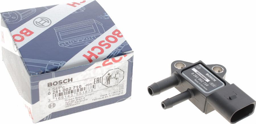 BOSCH 0 281 002 710 - Sensor, avgastryck xdelar.se