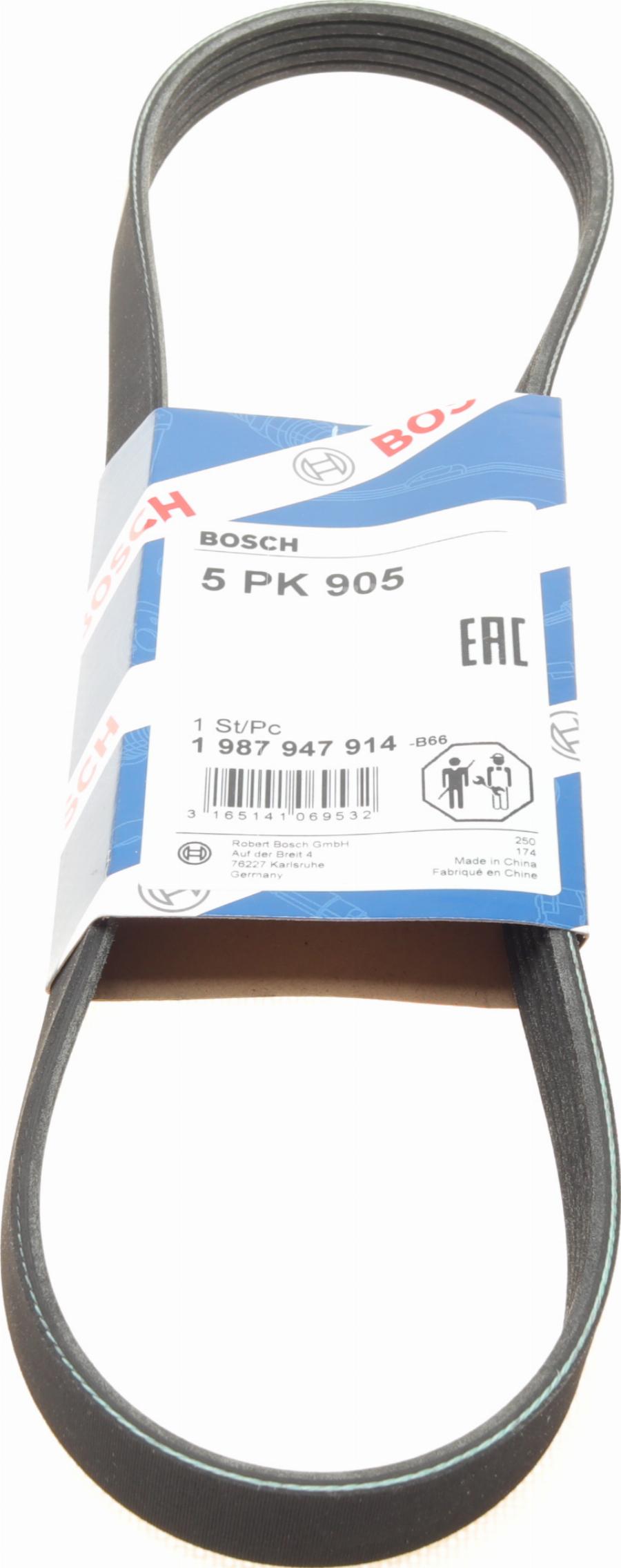 BOSCH 1 987 947 914 - Flerspårsrem xdelar.se