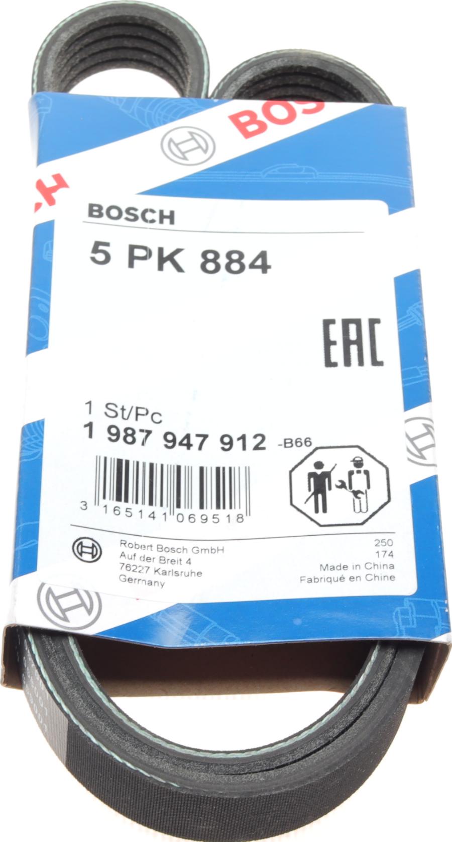 BOSCH 1 987 947 912 - Flerspårsrem xdelar.se