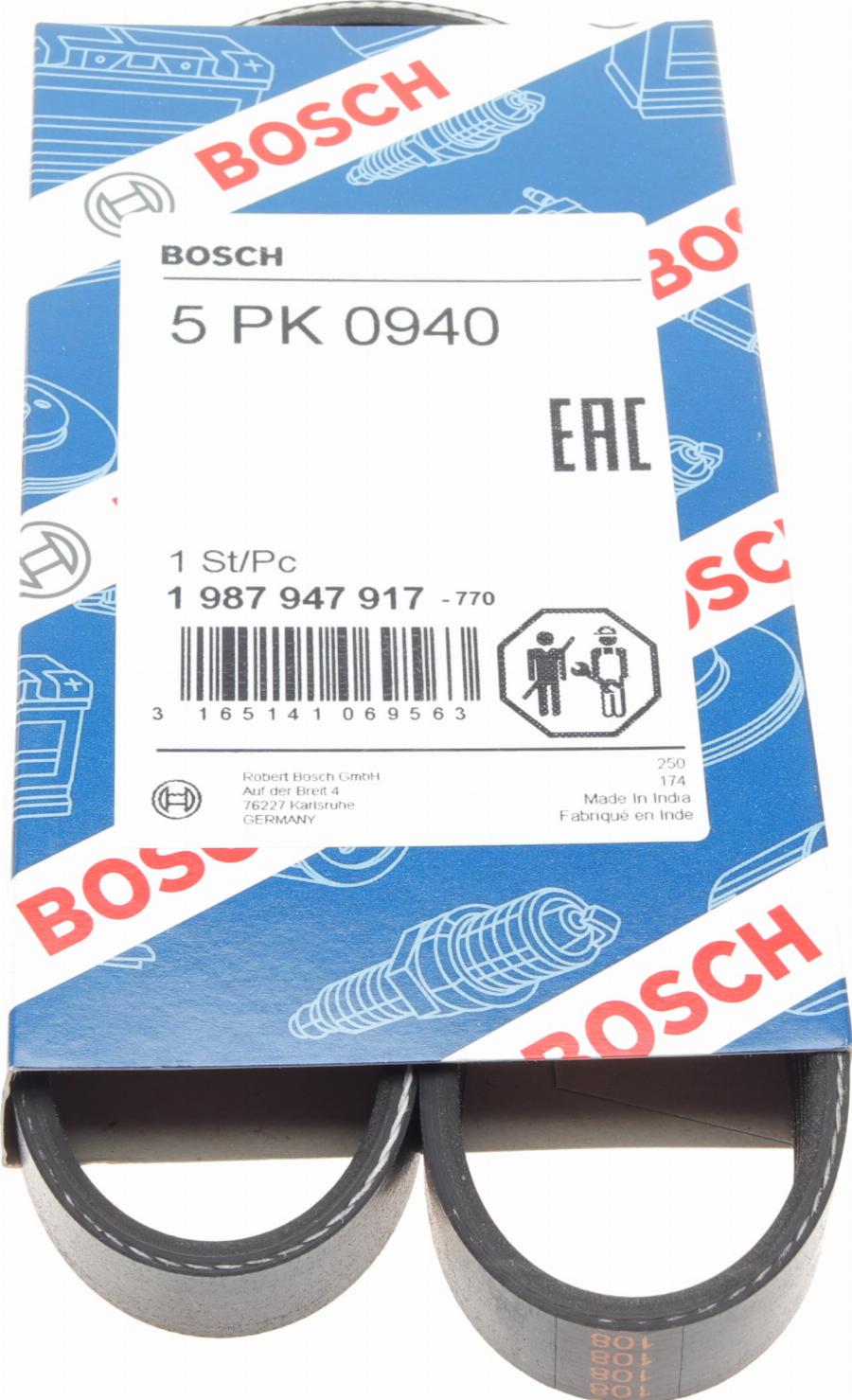 BOSCH 1 987 947 917 - Flerspårsrem xdelar.se