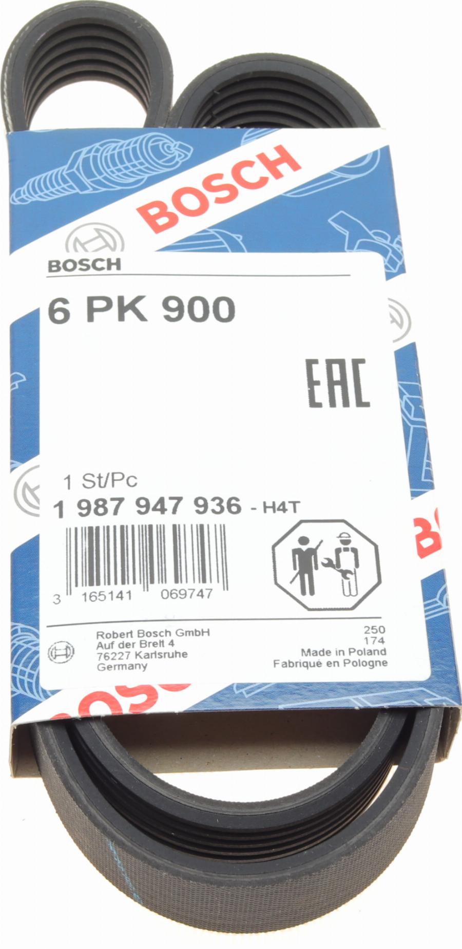 BOSCH 1 987 947 936 - Flerspårsrem xdelar.se