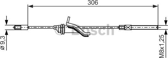 BOSCH 1 987 482 369 - Vajer, parkeringsbroms xdelar.se