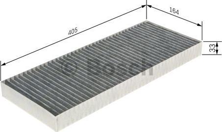 BOSCH 1 987 435 555 - Filter, kupéventilation xdelar.se